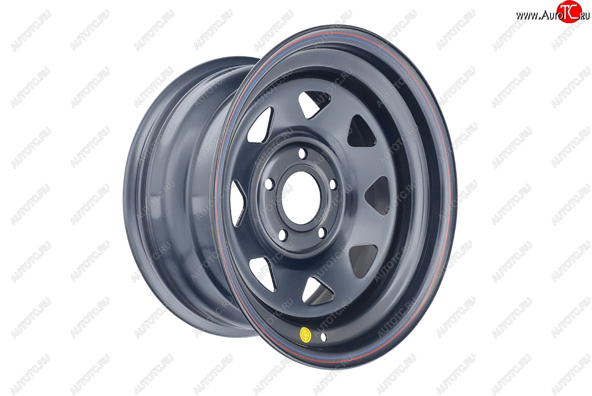 6 629 р. Штампованый диск OFF-ROAD Wheels (усиленный, треугольник) 8.0x16   (Цвет: черный)  с доставкой в г. Керчь