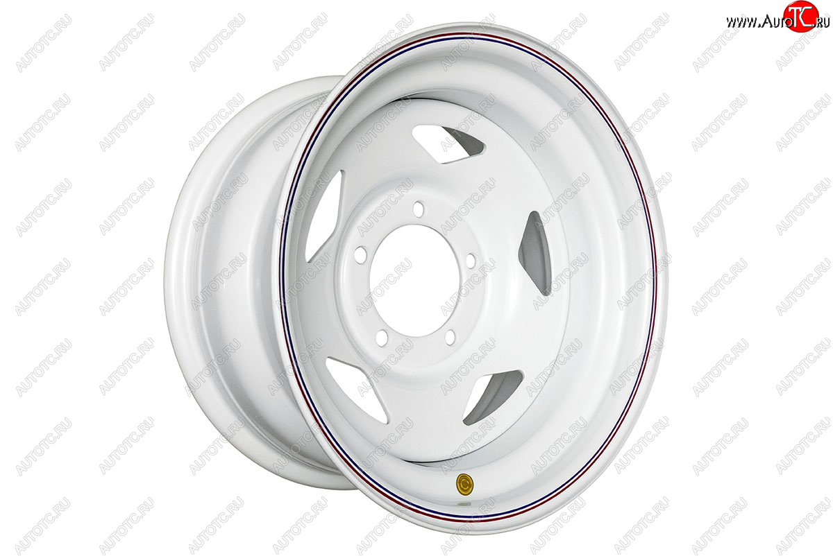 6 629 р. Штампованый диск OFF-ROAD Wheels (стальной усиленный, треугольник - белый). 8.0 x 16    с доставкой в г. Керчь