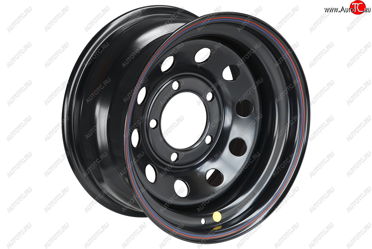 6 649 р. Штампованый диск OFF-ROAD Wheels (стальной усиленный, круг - черный). 8.0 x 16    с доставкой в г. Керчь