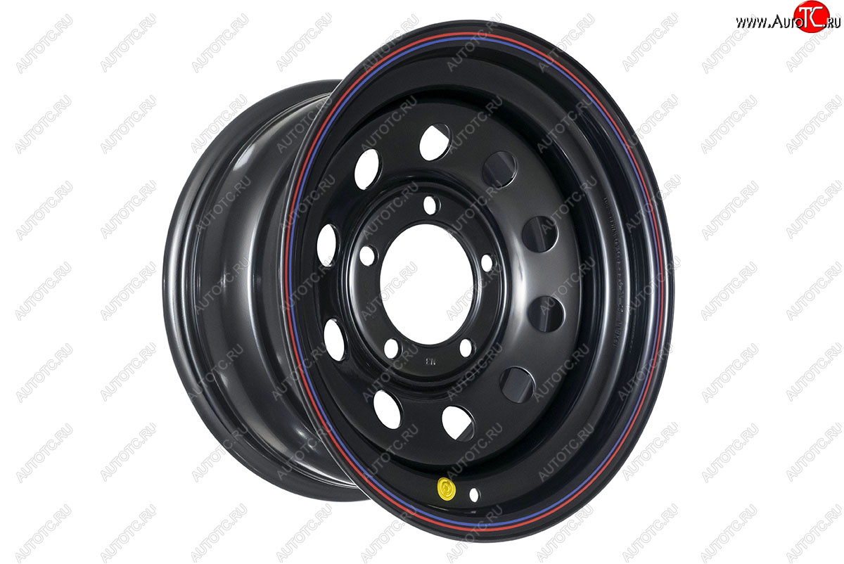 6 299 р. Штампованый диск OFF-ROAD Wheels (стальной усиленный, круг - черный). 8.0 x 16    с доставкой в г. Керчь