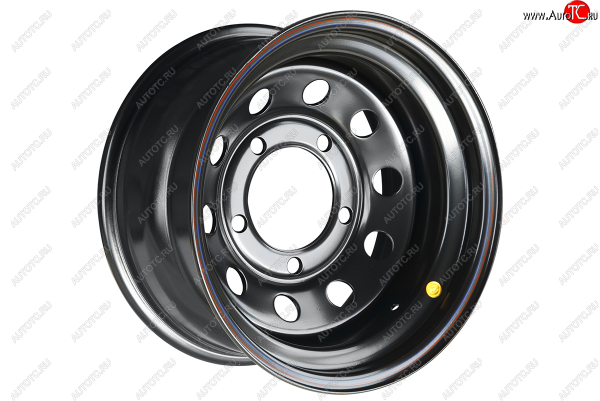 6 629 р. Штампованый диск OFF-ROAD Wheels (усиленный, круг) 8.0x16   (Цвет: черный)  с доставкой в г. Керчь