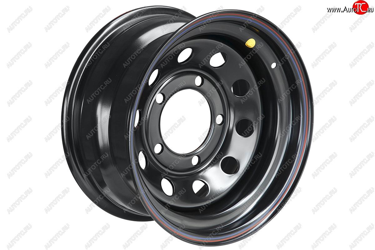 6 629 р. Штампованый диск OFF-ROAD Wheels (усиленный, круг) 8.0x16   (Цвет: черный)  с доставкой в г. Керчь