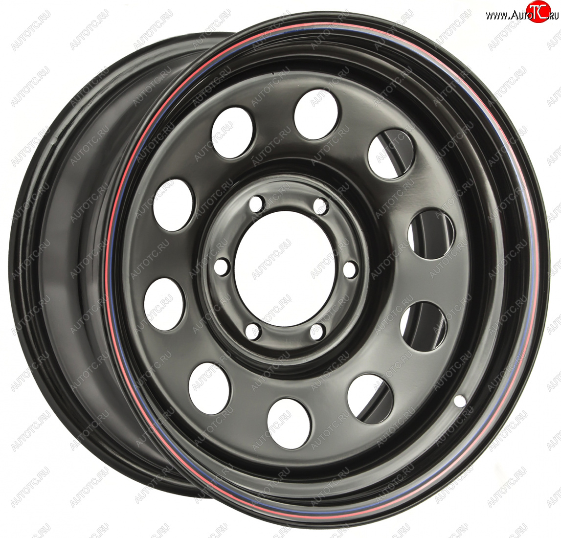 6 599 р. Штампованый диск OFF-ROAD Wheels (стальной усиленный, круг - черный). 8.0 x 16    с доставкой в г. Керчь