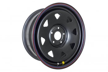 Штампованый диск OFF-ROAD Wheels (усиленный, треугольник мелкий) 8.0x18  (Цвет: черный)