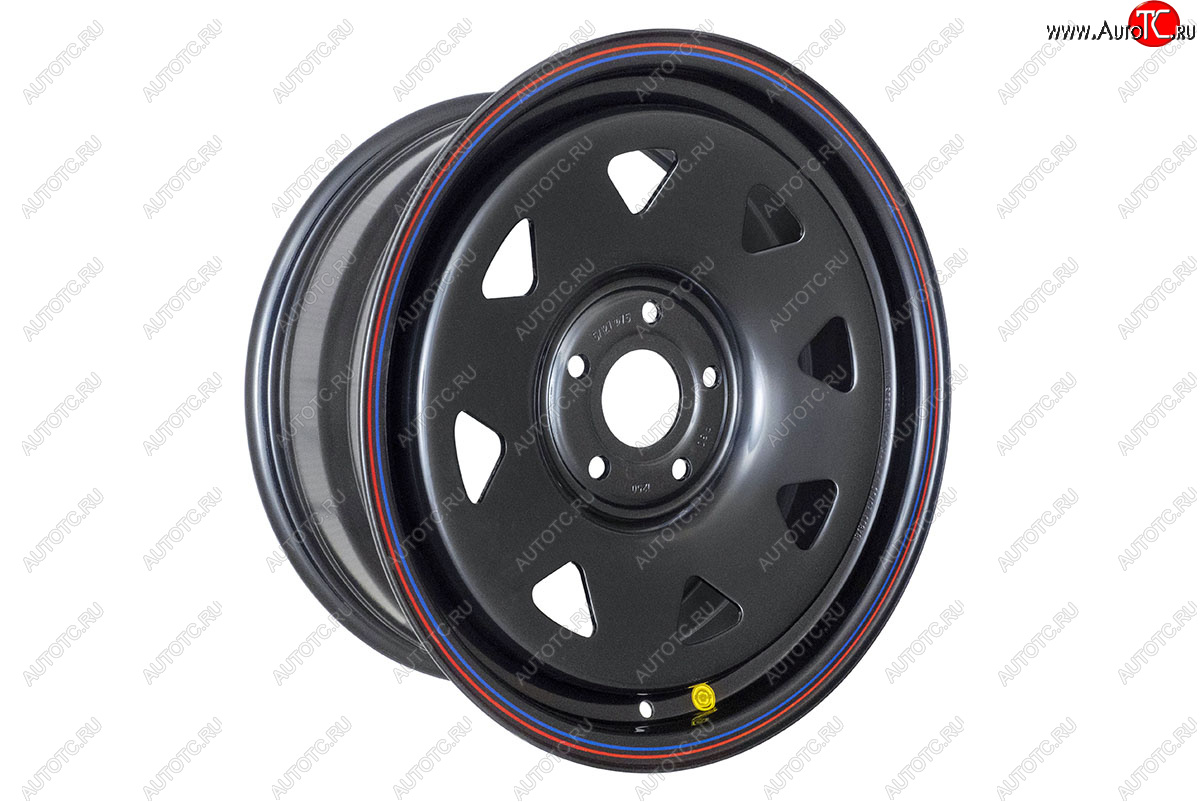 10 059 р. Штампованый диск OFF-ROAD Wheels (усиленный, треугольник мелкий) 8.0x18   (Цвет: черный)  с доставкой в г. Керчь