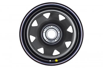 10 059 р. Штампованый диск OFF-ROAD Wheels (усиленный, треугольник мелкий) 8.0x18   (Цвет: черный)  с доставкой в г. Керчь. Увеличить фотографию 2