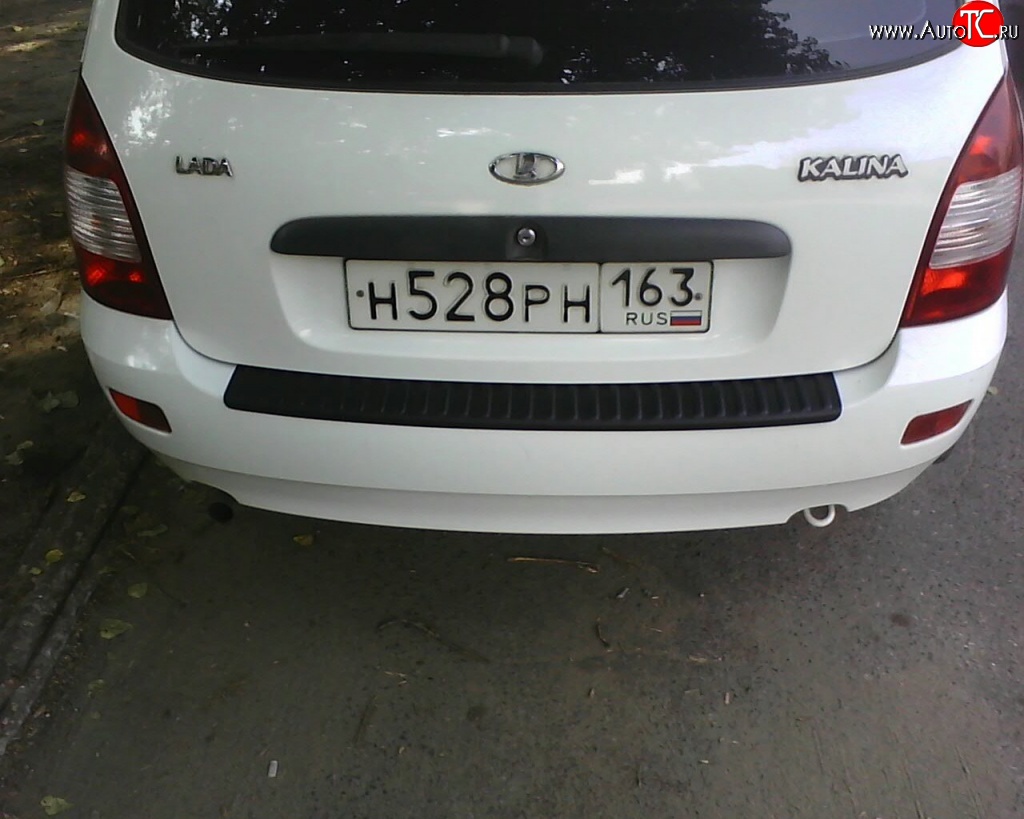 859 р. Накладка на задний бампер Ralex Tuning Лада Калина 1117 универсал (2004-2013)  с доставкой в г. Керчь