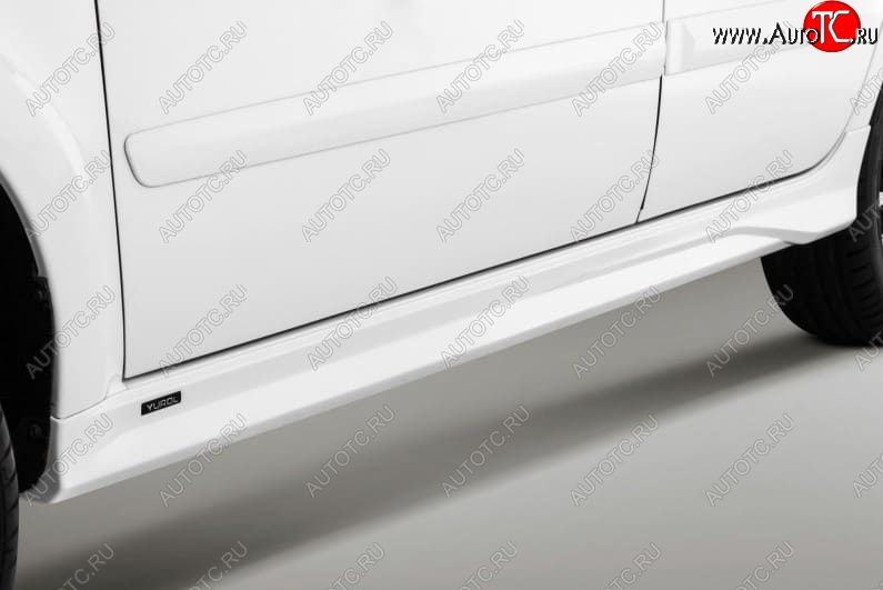 6 799 р. Пластиковые пороги Xmug Лада Гранта FL 2191 лифтбэк рестайлинг (2018-2025) (Неокрашенные)  с доставкой в г. Керчь