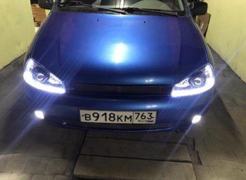 14 249 р. Комплект передней оптики CentreTuning (ДХО, линза) Лада Калина 1118 седан (2004-2013)  с доставкой в г. Керчь. Увеличить фотографию 3
