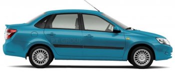 Молдинги дверей на Petroil Tuning Стрела Datsun mi-DO (2014-2021), Datsun on-DO (2014-2021), Лада Гранта ( 2190,  2191) (2011-2017), Лада Гранта FL ( 2191,  2190,  2194,  2192) (2018-2025), Лада Гранта Спорт ( 2191,  2190) (2023-2025), Лада Калина ( 1118,  1117,  1119,  2192,  2194) (2004-2018), Лада Калина Спорт ( 1119,  2192) (2008-2018) (Черное тиснение (шагрень))