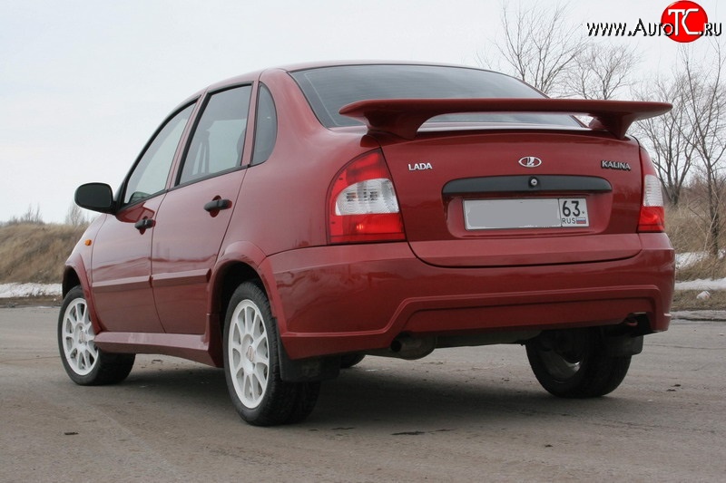 7 699 р. Задний бампер ATL  Лада Калина  1118 (2004-2013) седан (Неокрашенный)  с доставкой в г. Керчь