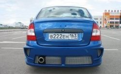9 799 р. Задний бампер E4  Лада Калина  1118 (2004-2013) седан (Неокрашенный)  с доставкой в г. Керчь. Увеличить фотографию 4