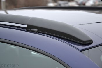 6 329 р. Рейлинги Petroil Tuning Комфорт Лада Калина 1118 седан (2004-2013) (Черный муар)  с доставкой в г. Керчь. Увеличить фотографию 5