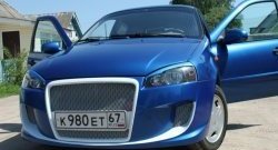 9 399 р. Передний бампер Я-робот Лада Калина 1118 (2004-2013) (Неокрашенный, сетка в воздухозаборниках)  с доставкой в г. Керчь. Увеличить фотографию 14