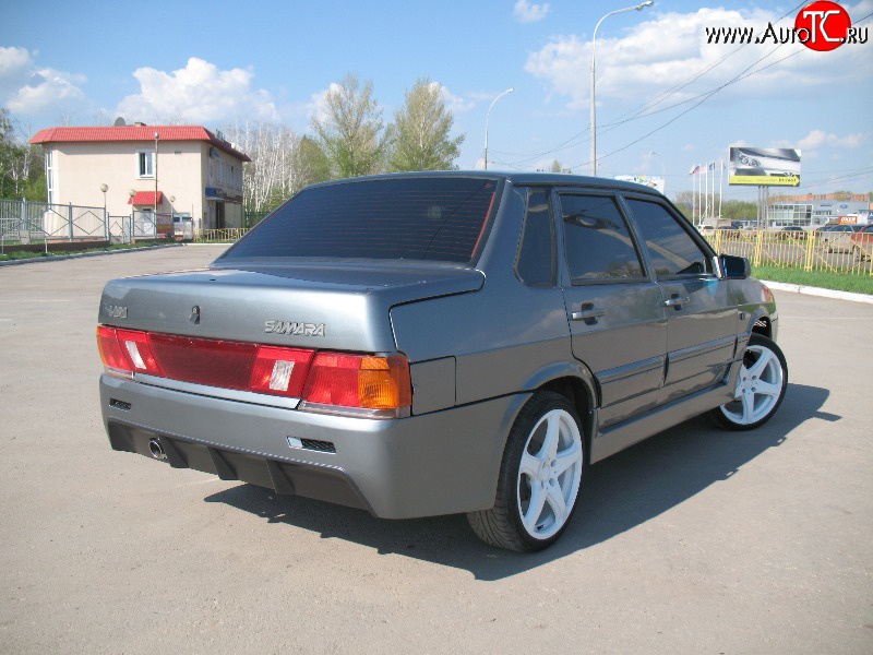 8 999 р. Задний бампер Фанат-Спорт  Лада 2115 (1997-2012) (Неокрашенный)  с доставкой в г. Керчь