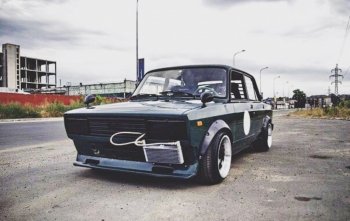 1 199 р. Накладка переднего бампера на Автостайл™ ″Вихур″  Лада 2101 - 2107 (Вариант 1)  с доставкой в г. Керчь. Увеличить фотографию 8