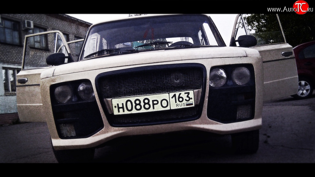 4 389 р. Передний бампер Я-робот Лада 2103 (1972-1984) (Неокрашенный)  с доставкой в г. Керчь