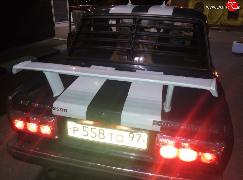 3 099 р. Высокий универсальный спойлер Кураж KIA Optima 1 GD седан (2000-2005) (Без места под стоп сигнал, Неокрашенный)  с доставкой в г. Керчь