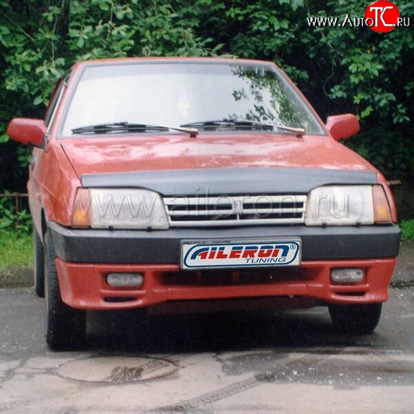 499 р. Накладка на передний бампер Aileron Лада 2109 (1987-2004) (Неокрашенная)  с доставкой в г. Керчь