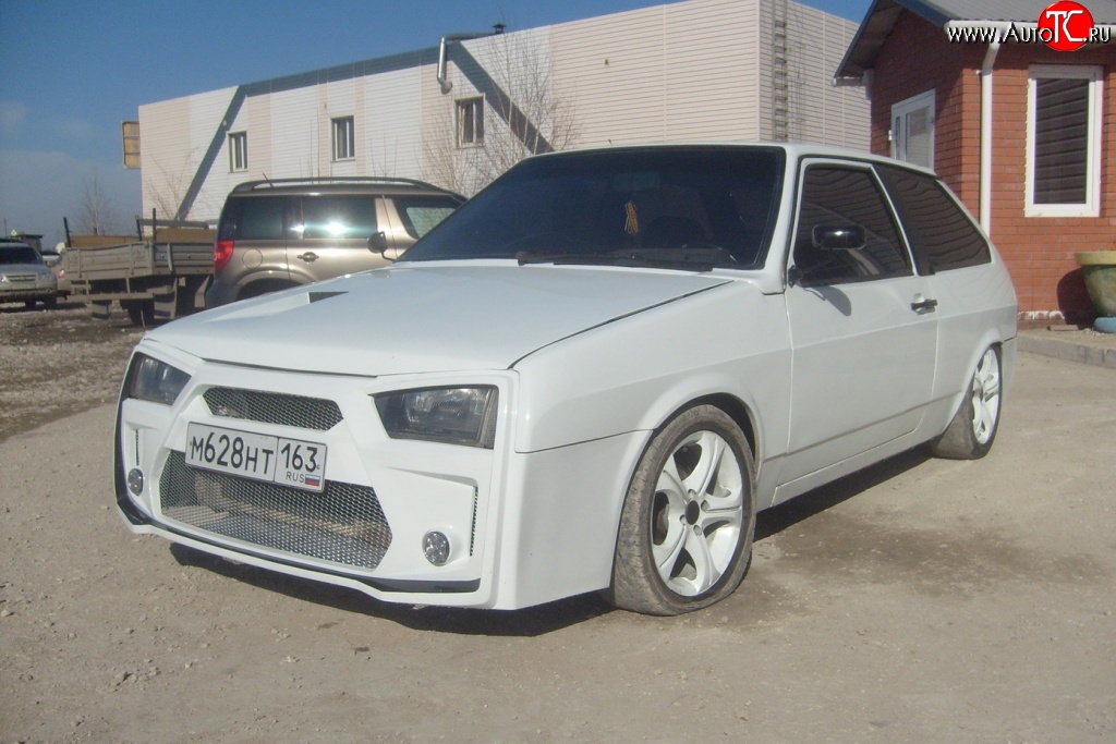4 399 р. Передний бампер Bad Boy  Лада 2108 - 21099 (Неокрашенный)  с доставкой в г. Керчь