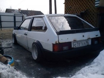 1 339 р. Лип Спойлер Утиный хвост RA Лада 2109 (1987-2004) (Поверхность глянец (под окраску), Неокрашенный)  с доставкой в г. Керчь. Увеличить фотографию 2