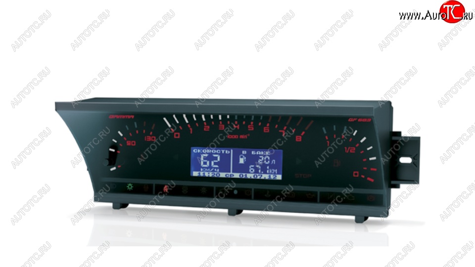 23 799 р. Комбинация приборов Gamma GF 683 (для автомобилей с высокой .панелью приборов) Лада 2108 (1984-2003)  с доставкой в г. Керчь