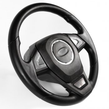 2 969 р. Рулевое колесо Барс Премиум (под знак LADA, Ø360) Лада 2114 (2001-2014) (Карбон)  с доставкой в г. Керчь. Увеличить фотографию 2