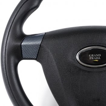 3 389 р. Рулевое колесо Grand Prada (Ø360 мм) Лада Надежда 2120 рестайлинг (2002-2006) (Карбон)  с доставкой в г. Керчь. Увеличить фотографию 3