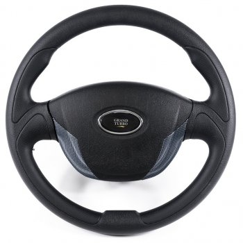 3 389 р. Рулевое колесо Grand Turbo (Ø360 мм) Лада 2114 (2001-2014) (Карбон)  с доставкой в г. Керчь. Увеличить фотографию 2