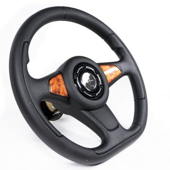 3 399 р. Рулевое колесо Sport Extrim Delux (Ø360 мм)  Лада 2108 - Надежда  2120 (Дерево)  с доставкой в г. Керчь. Увеличить фотографию 2