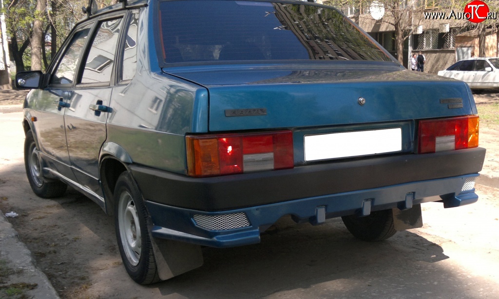 699 р. Накладка на задний бампер Драйв v2  Лада 2109 (1987-2004) (Неокрашенная)  с доставкой в г. Керчь