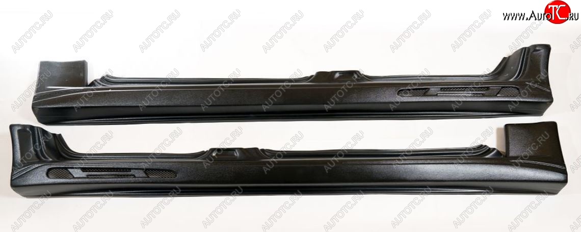 979 р. Пороги накладки Катран с сеткой Лада 2109 (1987-2004) (Текстурная поверхность)  с доставкой в г. Керчь
