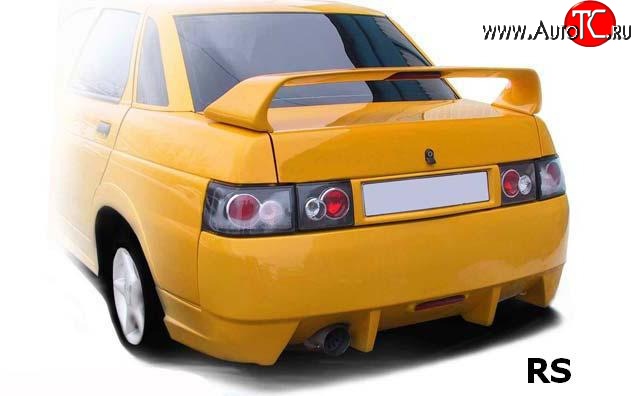 739 р. Накладка на задний номер RS Лада 2110 седан (1995-2007) (Неокрашенная)  с доставкой в г. Керчь