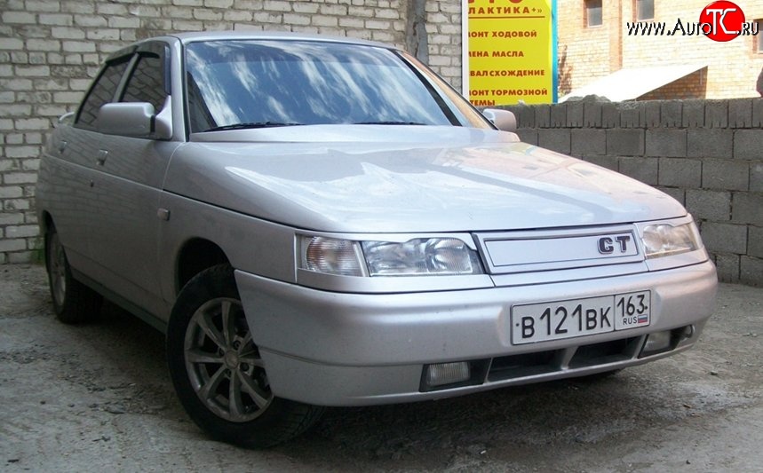 649 р. Решётка радиатора GT Лада 2112 хэтчбек (1999-2008) (Неокрашенная)  с доставкой в г. Керчь