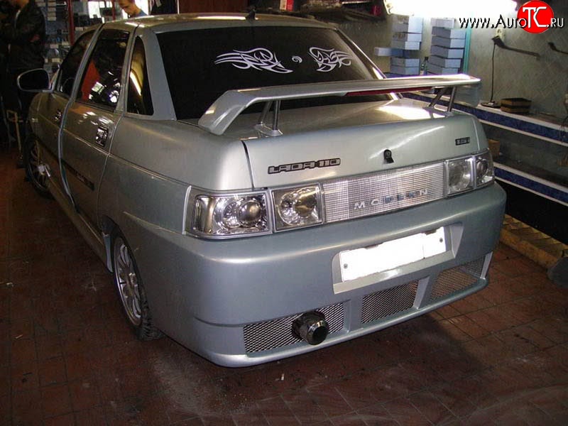 7 699 р. Задний бампер Е-4  Лада 2110 (1995-2007) седан (Неокрашенный)  с доставкой в г. Керчь
