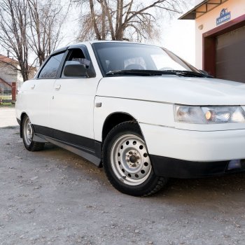 1 079 р. Пороги накладки Autodemic ВИНТ СПОРТ (с сеткой) Лада 2110 седан (1995-2007)  с доставкой в г. Керчь. Увеличить фотографию 4