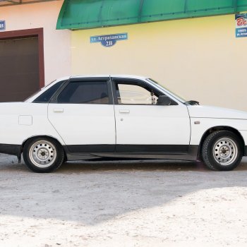 1 079 р. Пороги накладки Autodemic ВИНТ СПОРТ (с сеткой) Лада 2110 седан (1995-2007)  с доставкой в г. Керчь. Увеличить фотографию 2