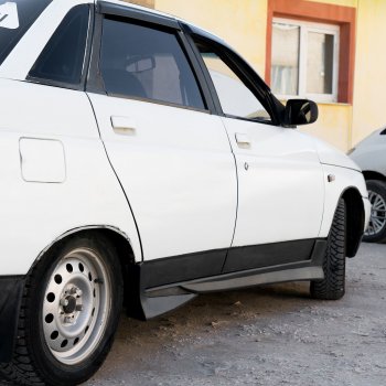 1 079 р. Пороги накладки Autodemic ВИНТ СПОРТ (с сеткой) Лада 2110 седан (1995-2007)  с доставкой в г. Керчь. Увеличить фотографию 3