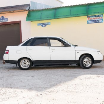 679 р. Пороги накладки Лапша Autodemic Лада 2112 хэтчбек (1999-2008)  с доставкой в г. Керчь. Увеличить фотографию 2