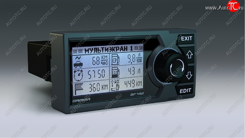 11 799 р. Бортовой компьютер Gamma GF 412 (для автомобилей со старой панелью) Лада 2112 купе (2002-2009)  с доставкой в г. Керчь
