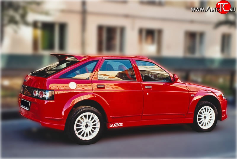 6 999 р. Задний бампер WRC Evo Лада 2112 купе (2002-2009) (Неокрашенный)  с доставкой в г. Керчь