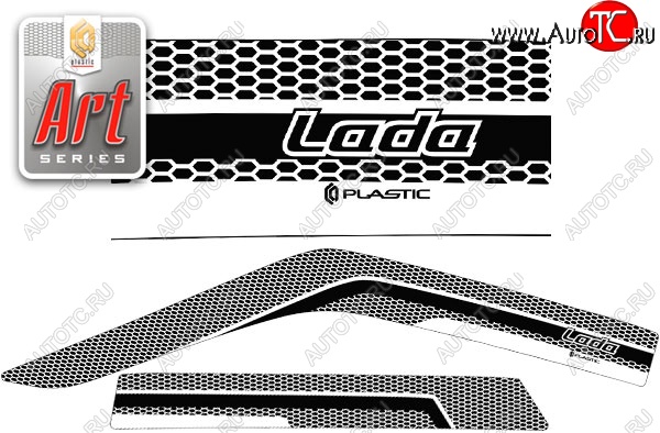 2 159 р. Дефлектора окон CA-Plastik  Лада 2114 (2001-2014) (Серия Арт серебро)  с доставкой в г. Керчь