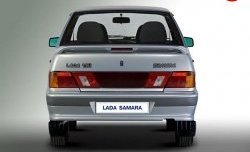 3 289 р. Задний бампер Стандартный Лада 2115 (1997-2012) (НОкрашенный (пласт.балка))  с доставкой в г. Керчь. Увеличить фотографию 2