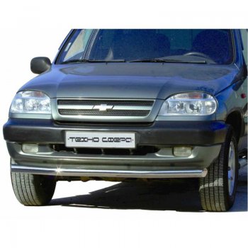 Защита переднего бампера ТехноСфера (Техно Сфера) (нержавейка, d63.5 mm) Chevrolet Niva  2123 (2002-2008), Лада 2123 (Нива Шевроле) (2002-2008)