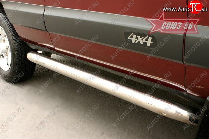20 879 р. Защита порогов Souz-96 (d76) Chevrolet Niva 2123 дорестайлинг (2002-2008)  с доставкой в г. Керчь