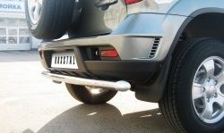 Одинарная защита заднего бампера из трубы диаметром 63 мм SLITKOFF Chevrolet Niva  2123 (2009-2020), Лада 2123 (Нива Шевроле) (2009-2021)