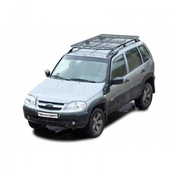 Багажник экспедиционный Трофи (с сеткой без поперечин) Chevrolet Niva  2123 (2009-2020), Лада 2123 (Нива Шевроле) (2002-2021), Лада Нива Трэвел (2021-2025)
