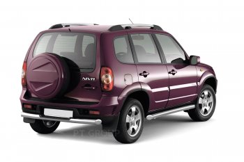 6 379 р. Рейлинги Petroil Tuning Усиленные Chevrolet Niva 2123 рестайлинг (2009-2020) (Серебристый муар)  с доставкой в г. Керчь. Увеличить фотографию 2