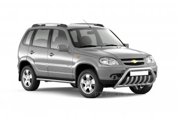 6 379 р. Рейлинги Petroil Tuning Комфорт Chevrolet Niva 2123 рестайлинг (2009-2020) (Серебристый муар)  с доставкой в г. Керчь. Увеличить фотографию 3