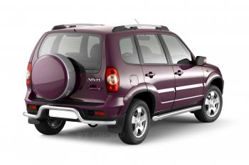 6 379 р. Рейлинги Petroil Tuning Комфорт Chevrolet Niva 2123 рестайлинг (2009-2020) (Серебристый муар)  с доставкой в г. Керчь. Увеличить фотографию 4